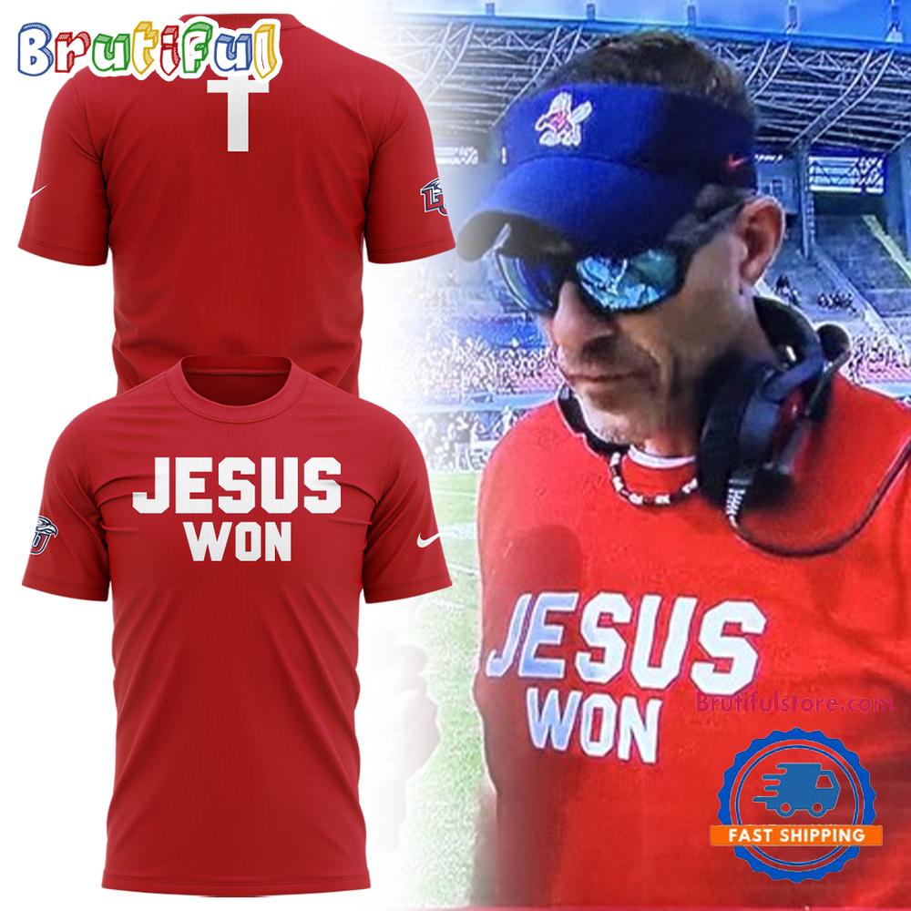 Liberty Flames Coach Jamey Chadwell Jesus Won T Shirt