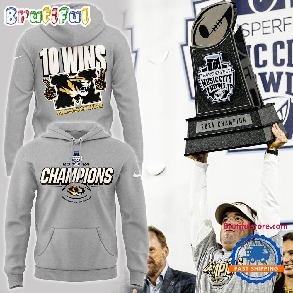 Missouri Tigers Football Special Music City Bowl Champions Hoodie