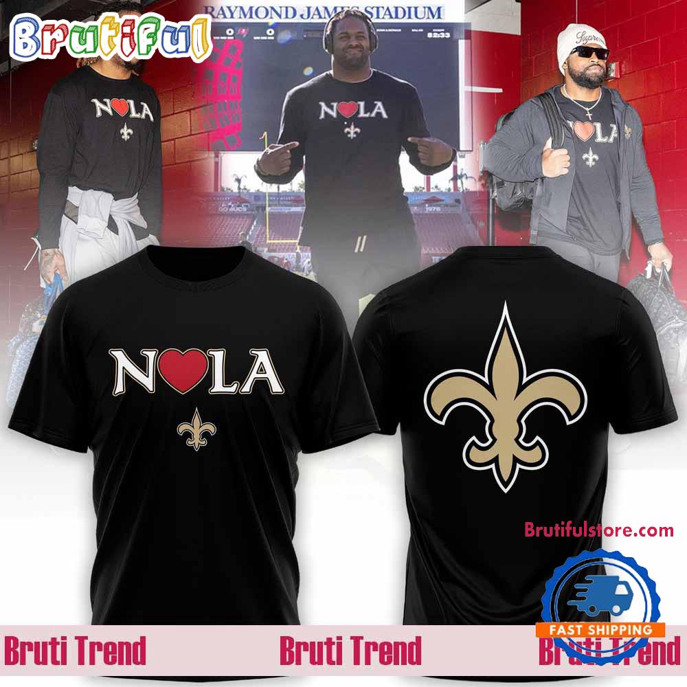 New Orleans Saints Nola Saints 2025 T Shirt