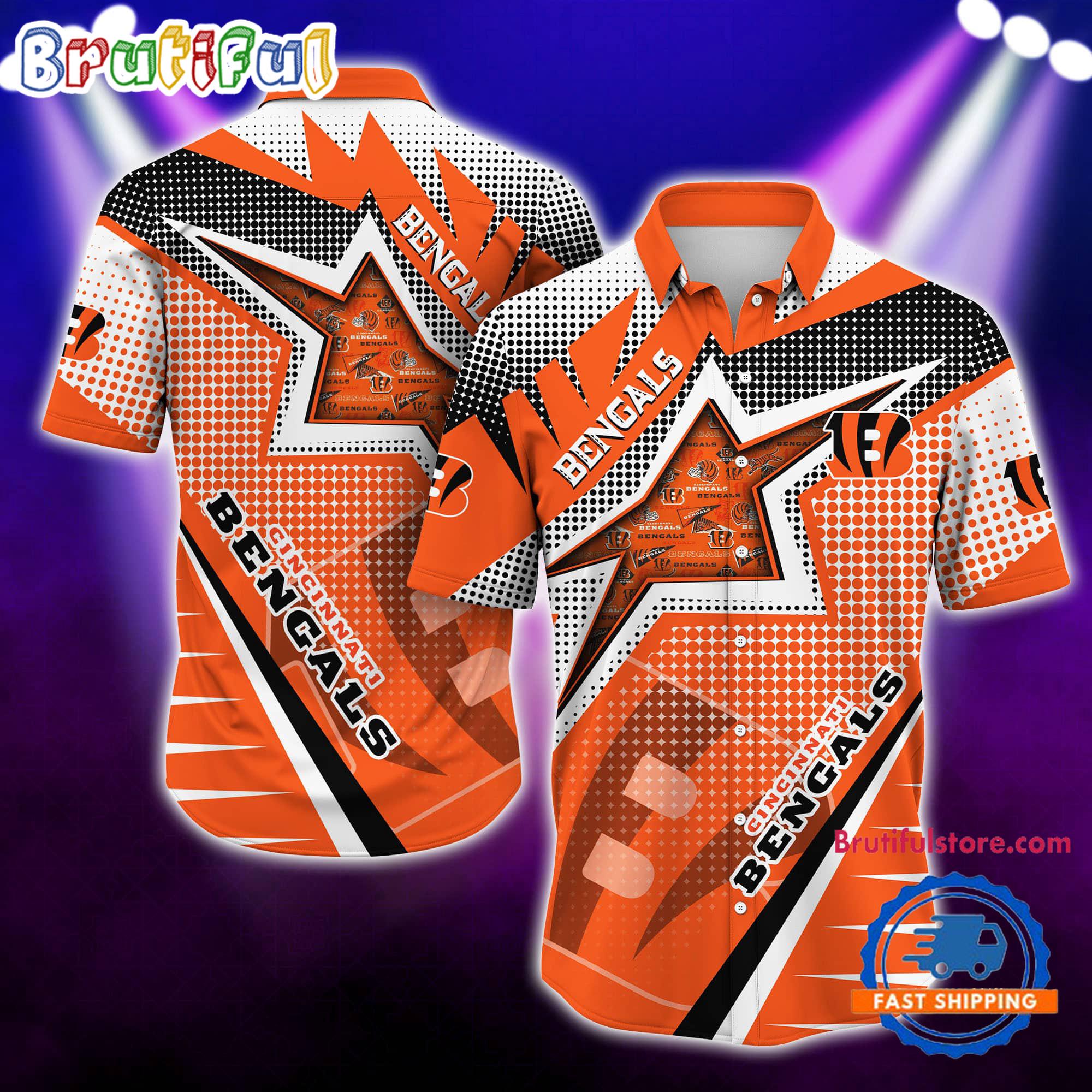 NFL Cincinnati Bengals Special Football Team Star Hawaiian Shirts