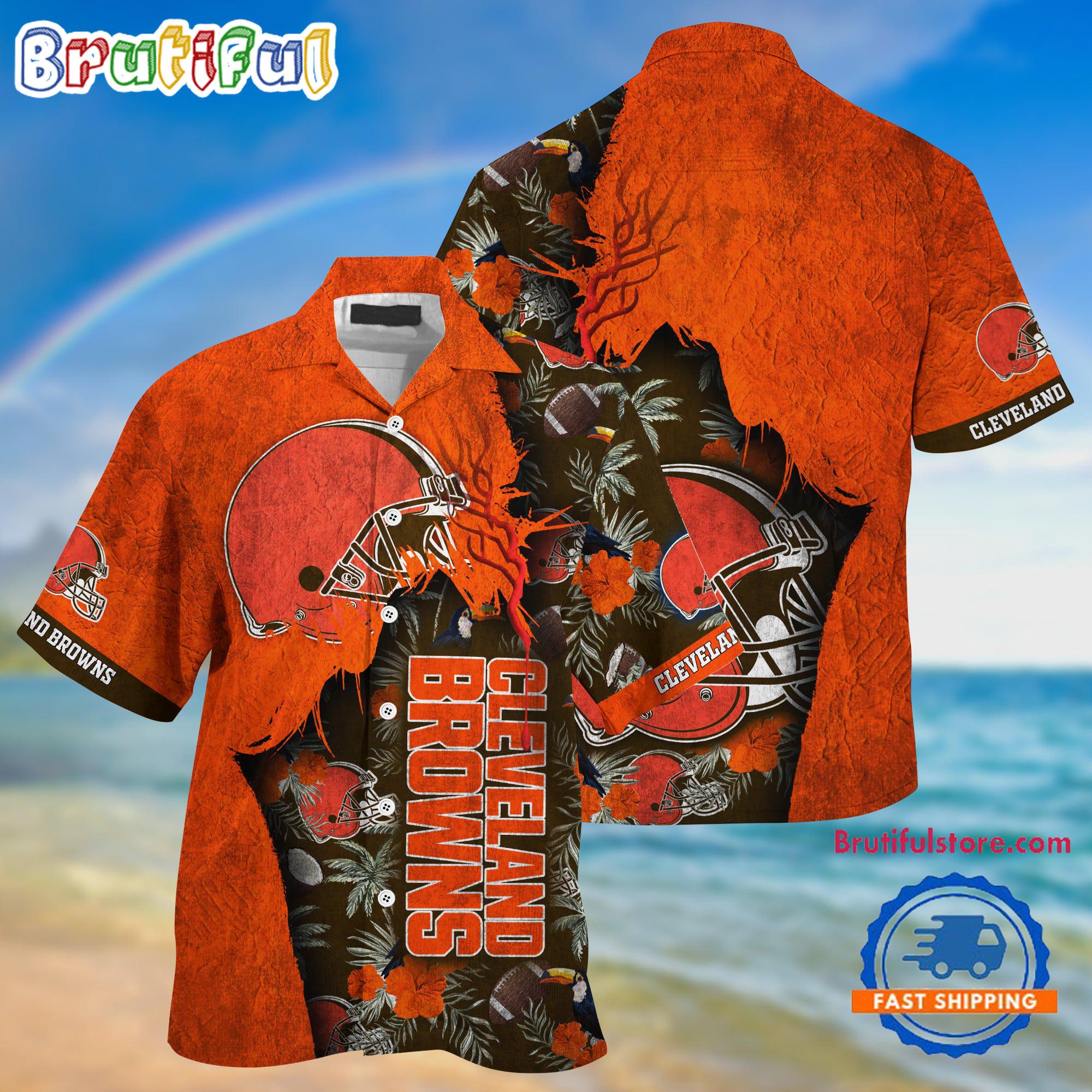 NFL Cleveland Browns Football Team Summer God Hawaii Shirt