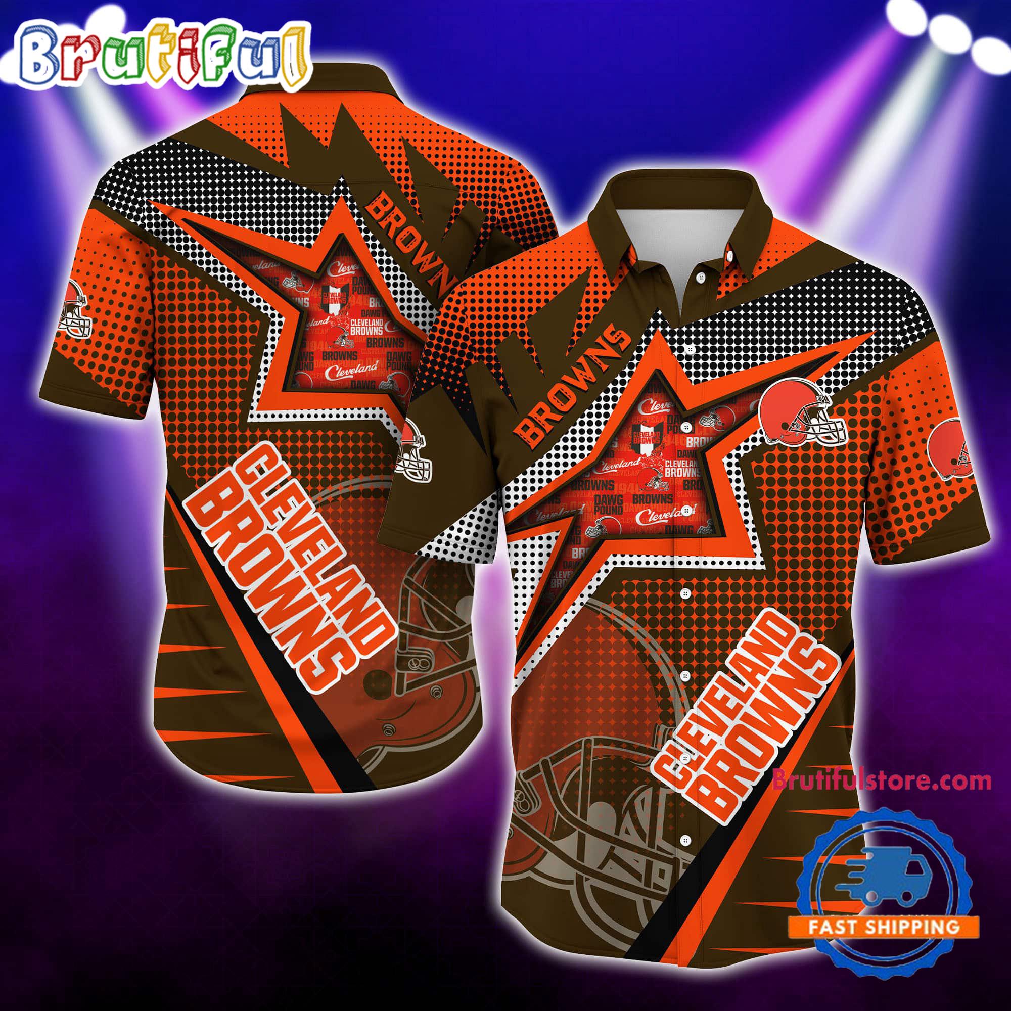 NFL Cleveland Browns Special Football Team Star Hawaiian Shirts