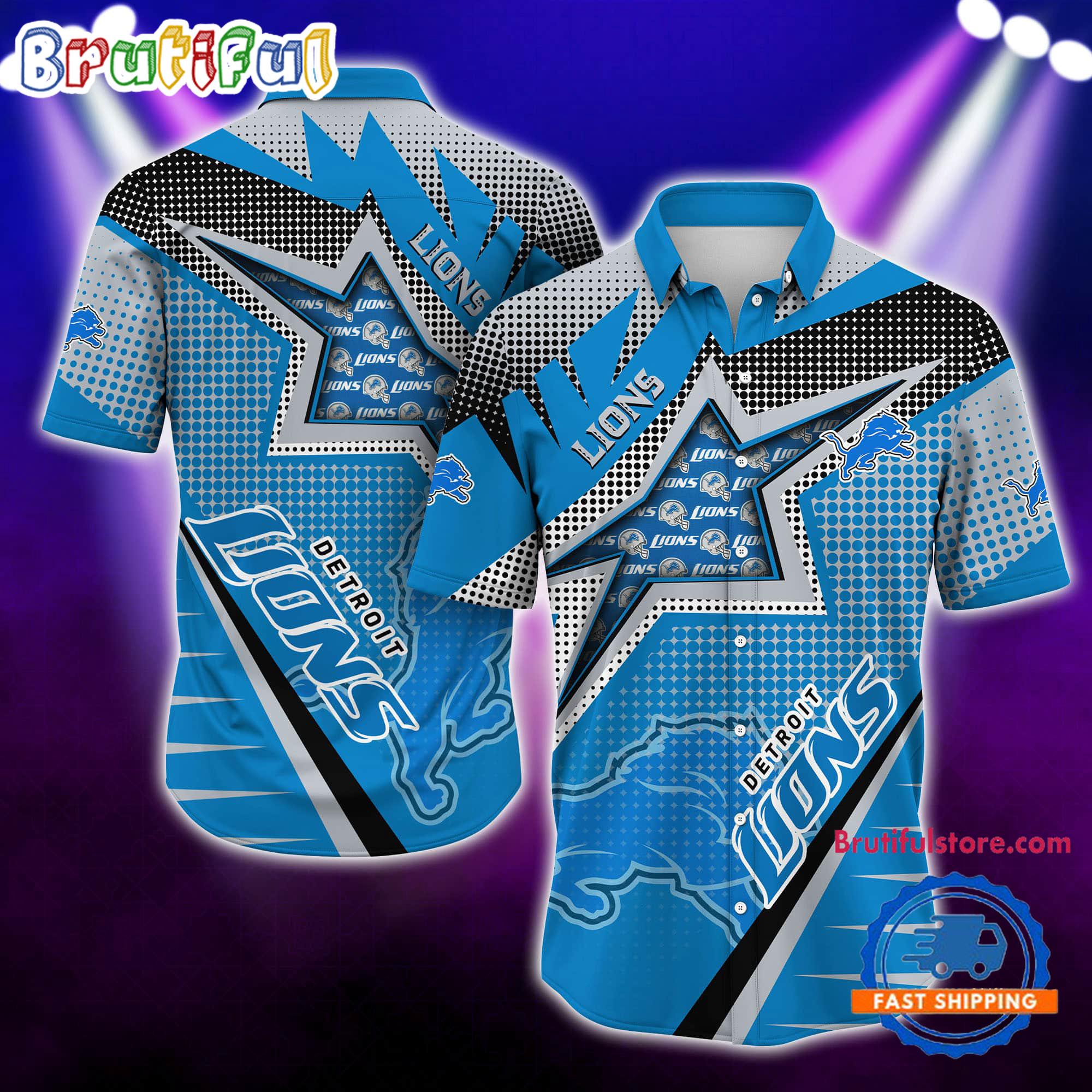 NFL Detroit Lions Special Football Team Star Hawaiian Shirts