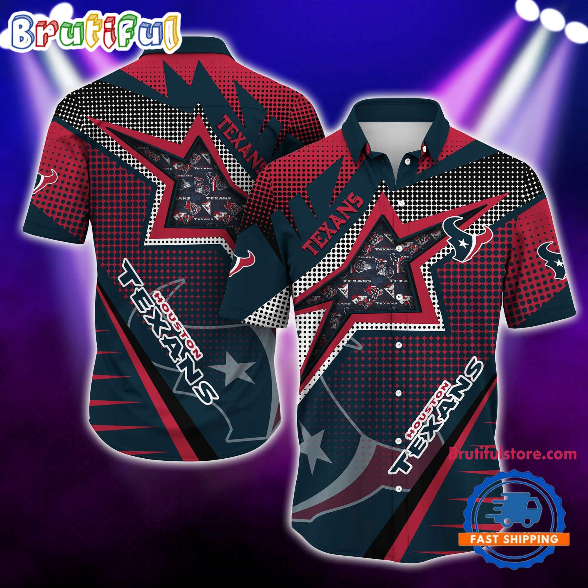 NFL Houston Texans Special Football Team Star Hawaiian Shirts