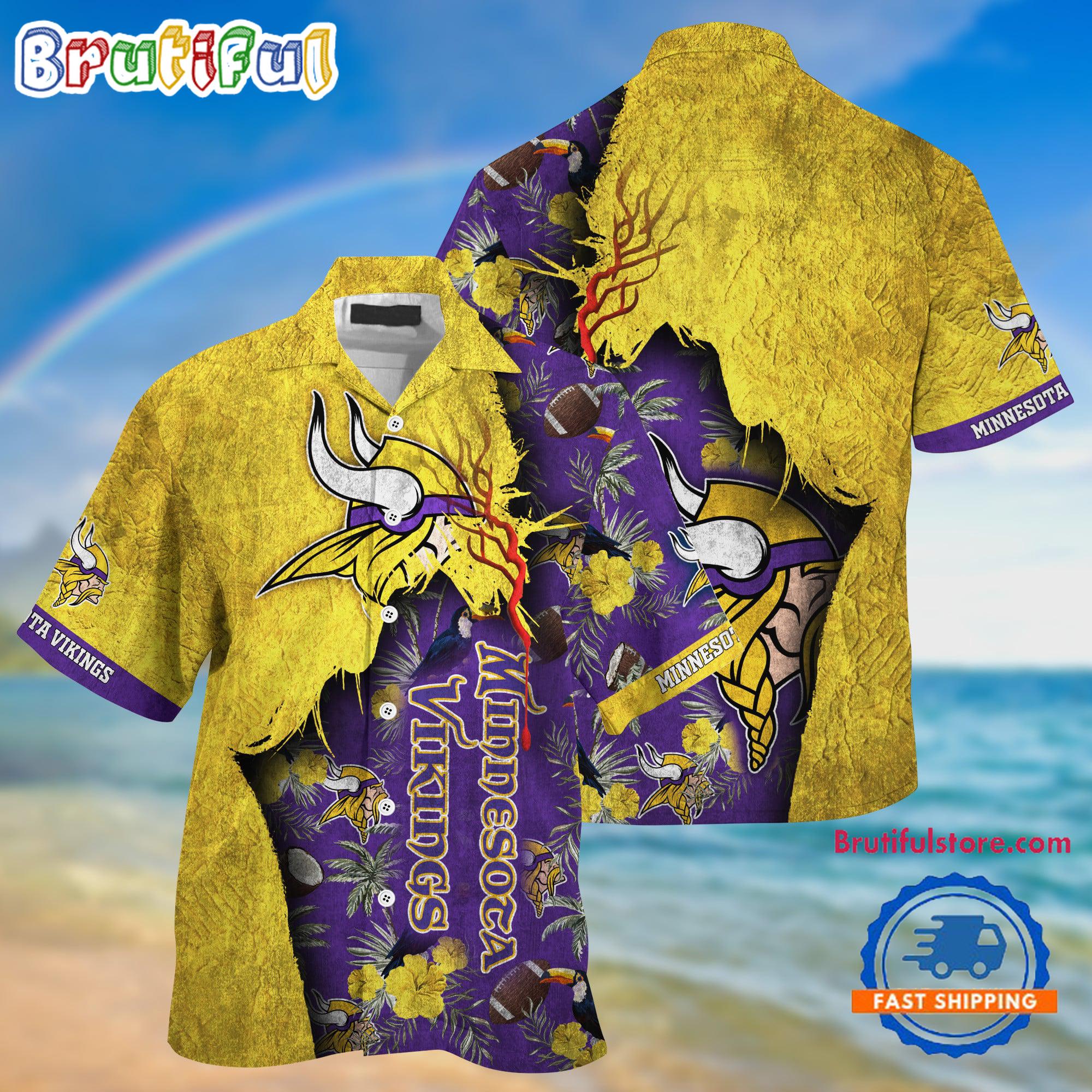 NFL Minnesota Vikings Football Team Summer God Hawaii Shirt