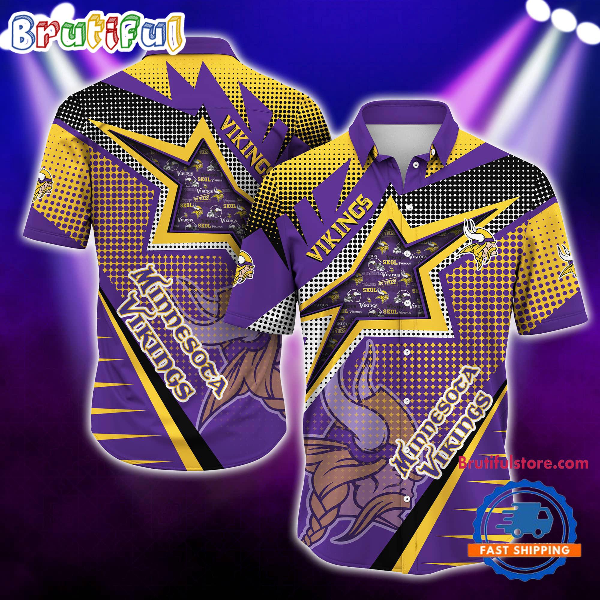 NFL Minnesota Vikings Special Football Team Star Hawaiian Shirts