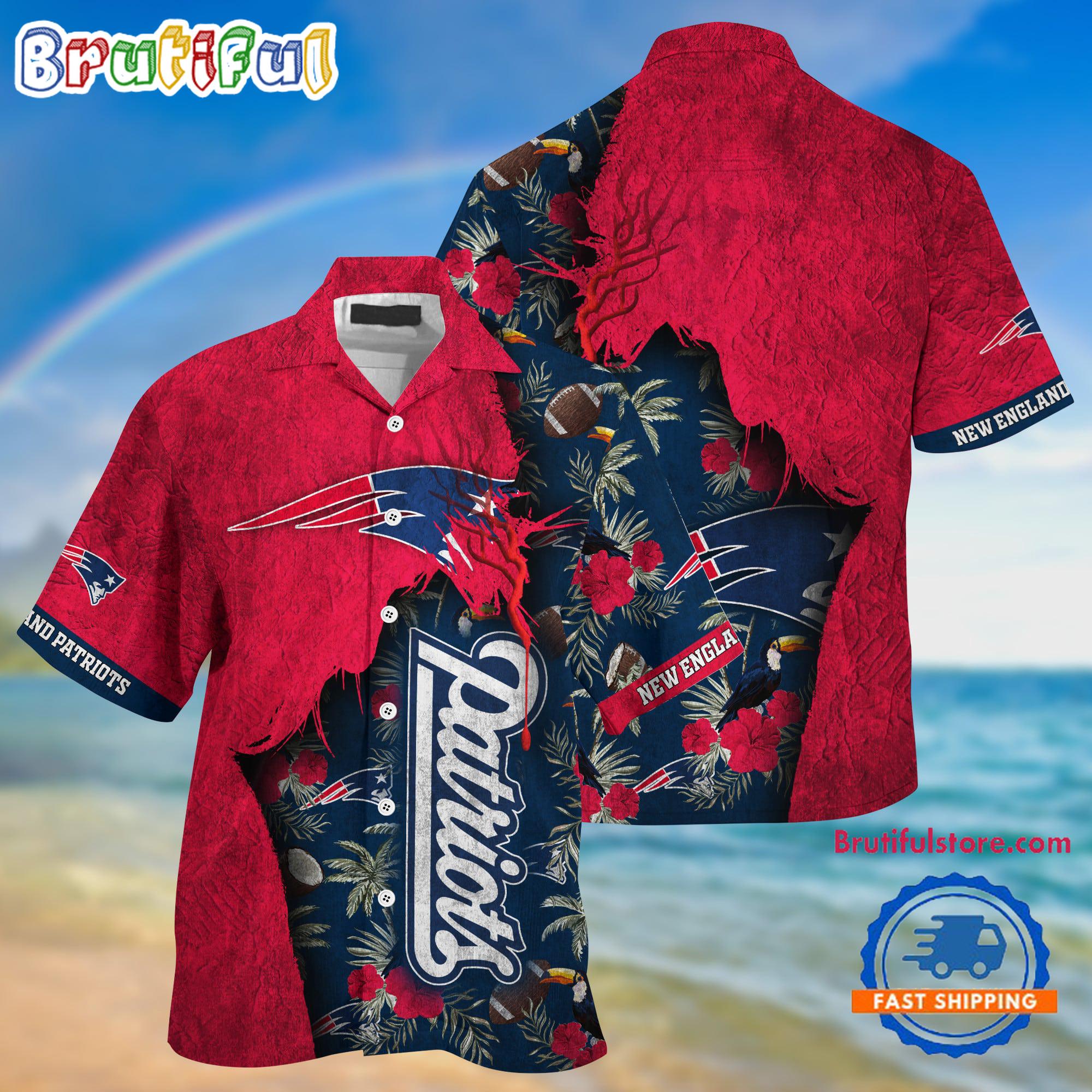 NFL New England Patriots Football Team Summer God Hawaii Shirt