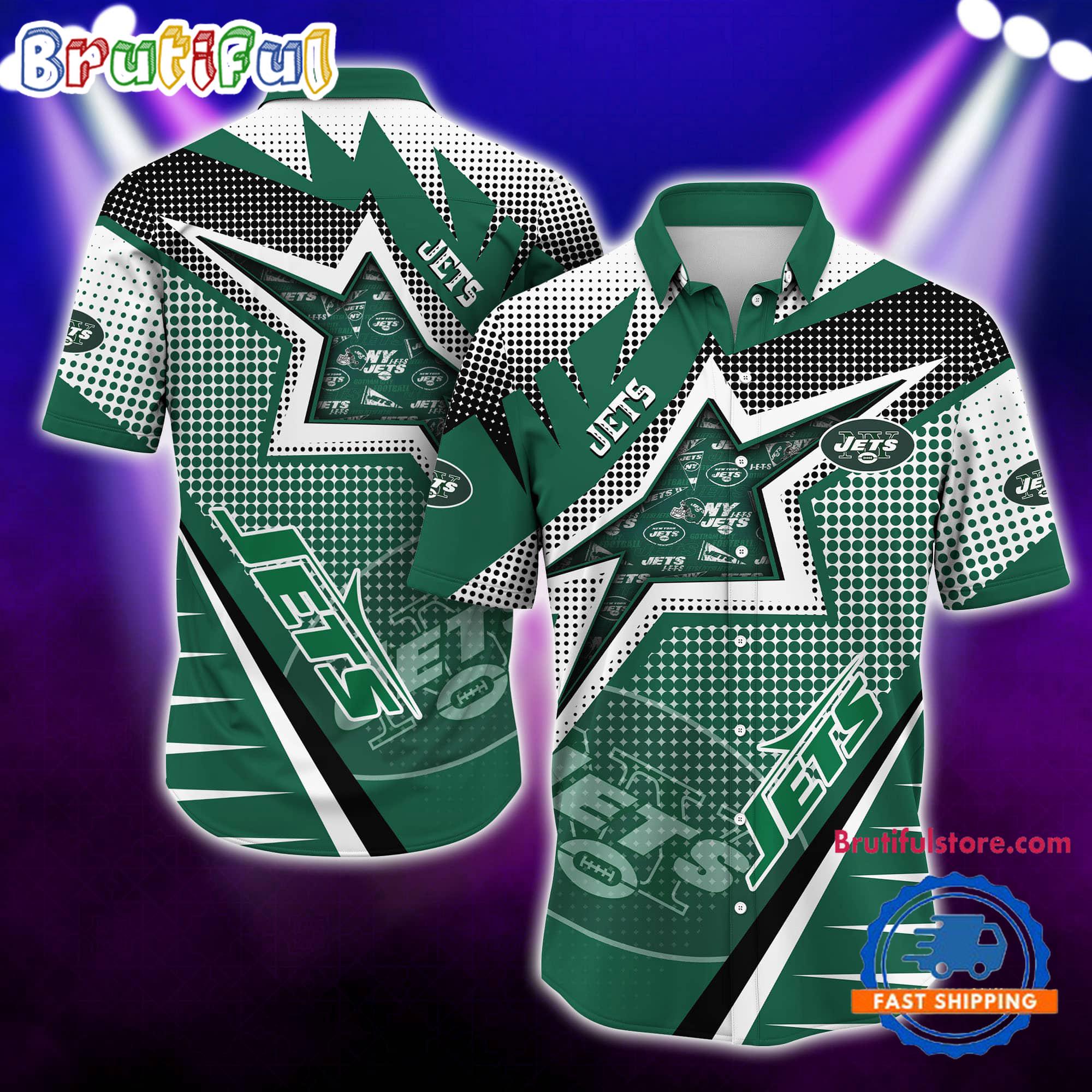 NFL New York Jets Special Football Team Star Hawaiian Shirts