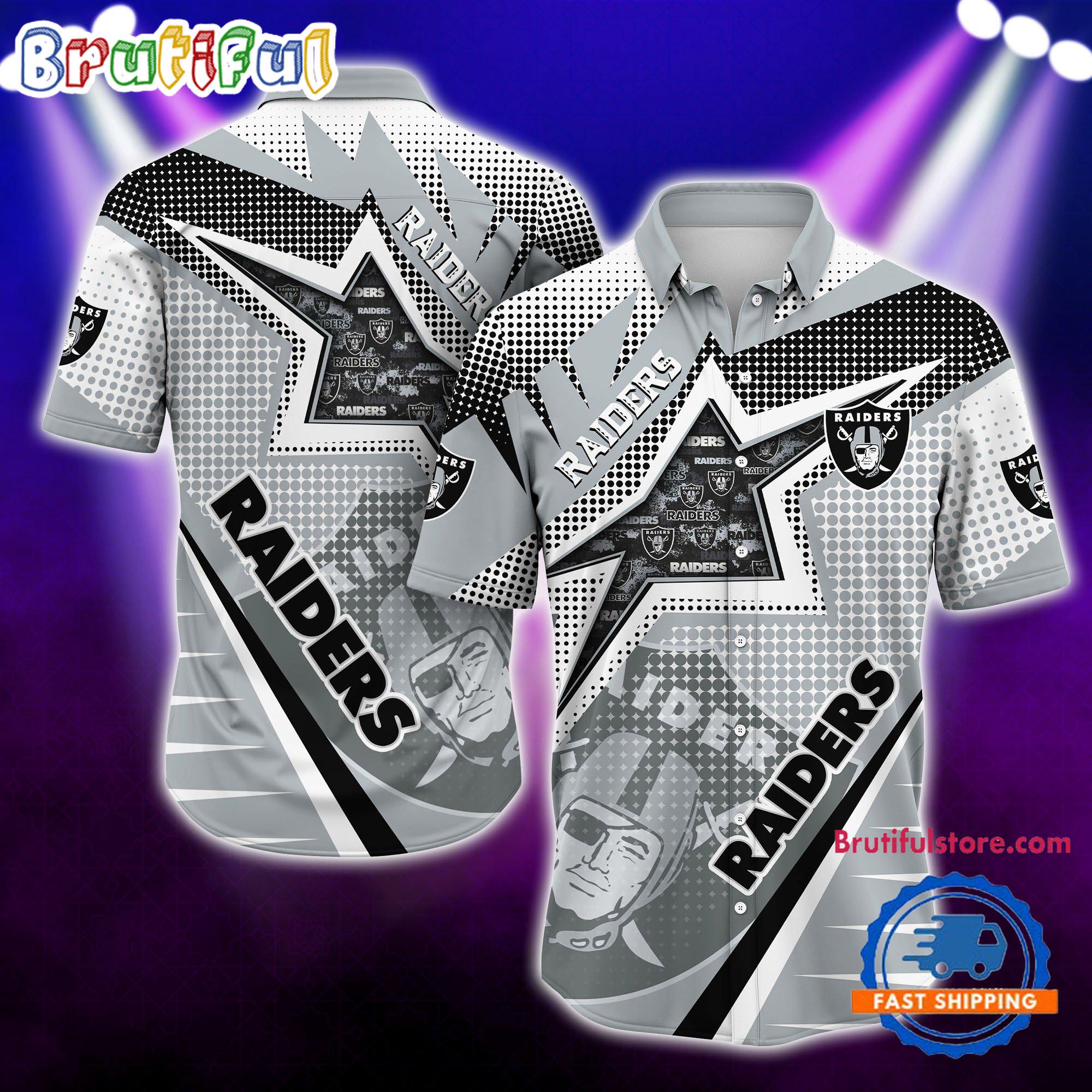 NFL Oakland Raiders Special Football Team Star Hawaiian Shirts