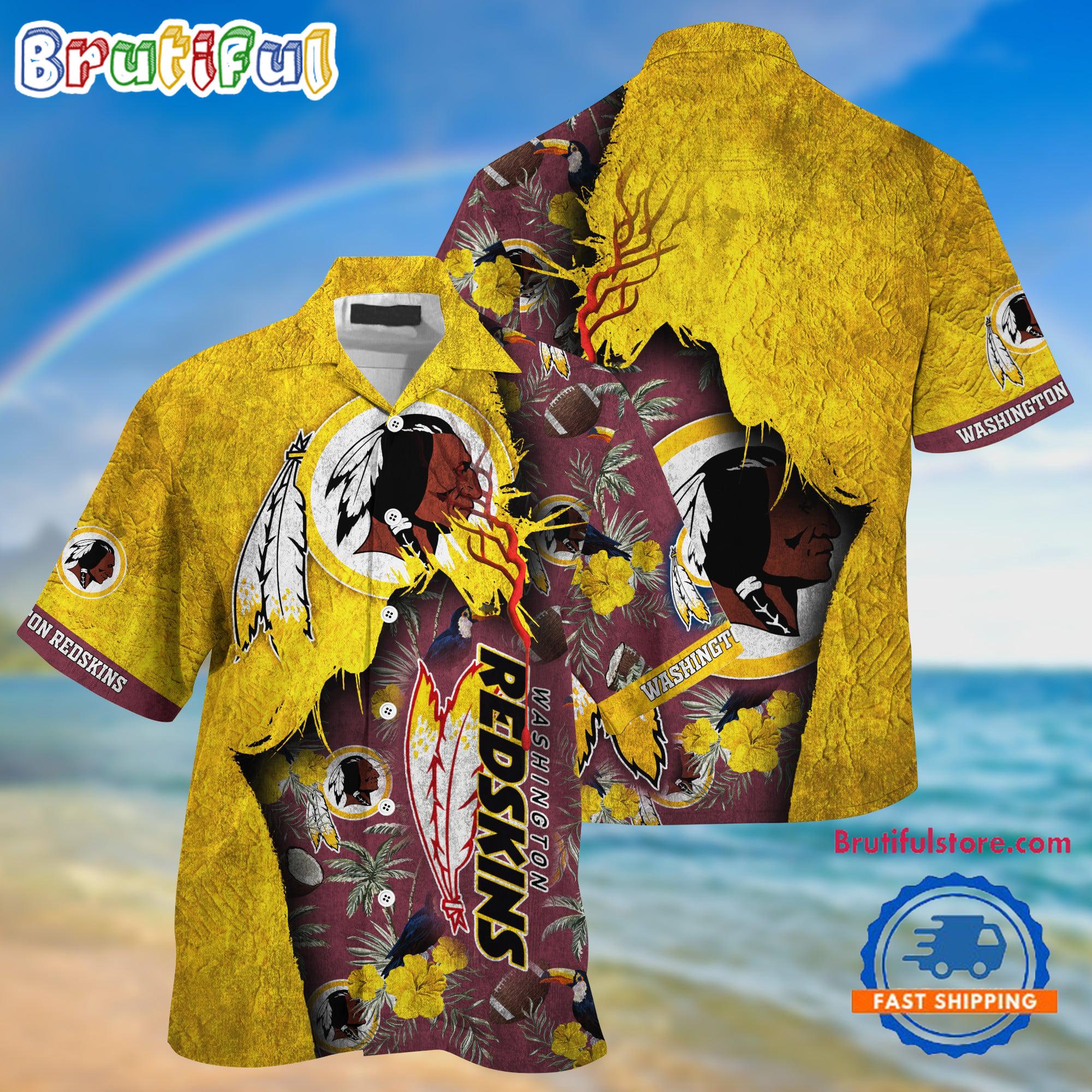 NFL Washington Redskins Football Team Summer God Hawaii Shirt