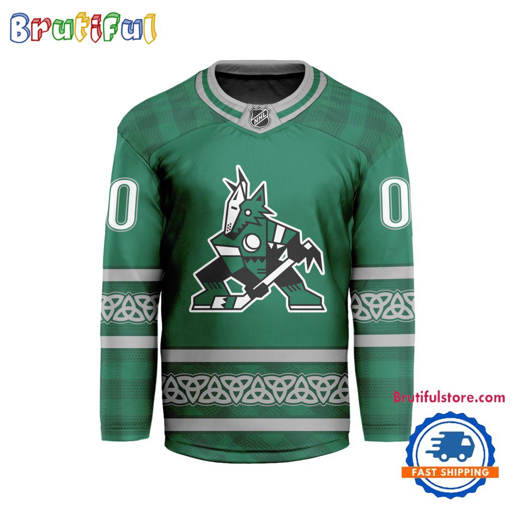 NHL Arizona Coyotes For St.Patrick's Day Limited New Hockey Jersey