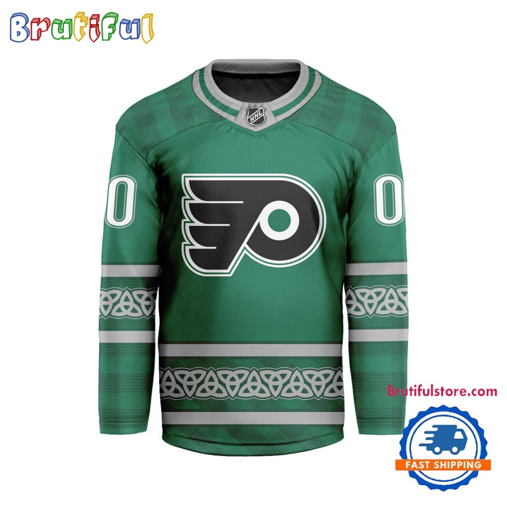 NHL Philadelphia Flyers For St.Patrick's Day Limited New Hockey Jersey