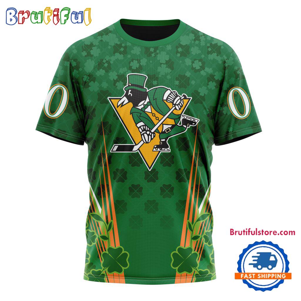 NHL Pittsburgh Penguins Special St. Patrick's Day All Over Print Shirts