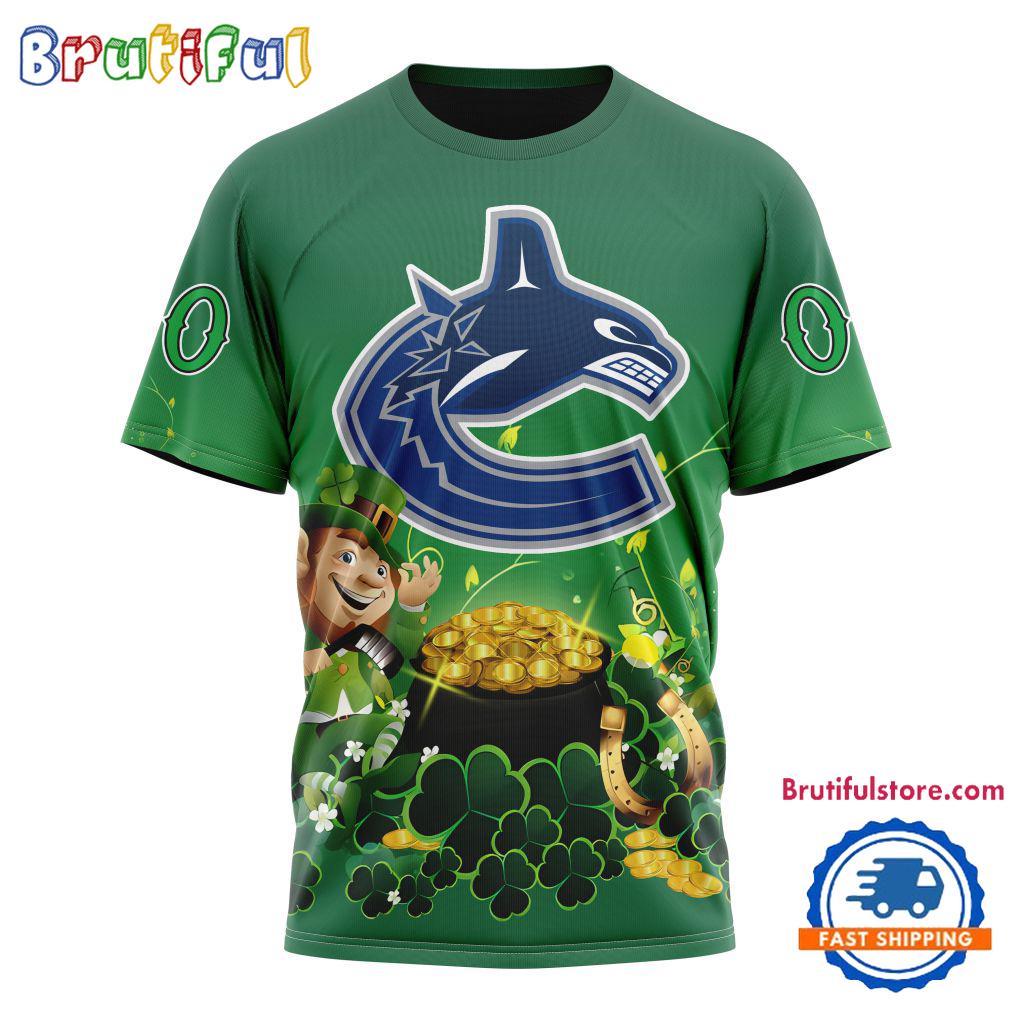 NHL Vancouver Canucks Personalize St. Patrick's Day Hockey Team T Shirt, Hoodie, Sweatshirt