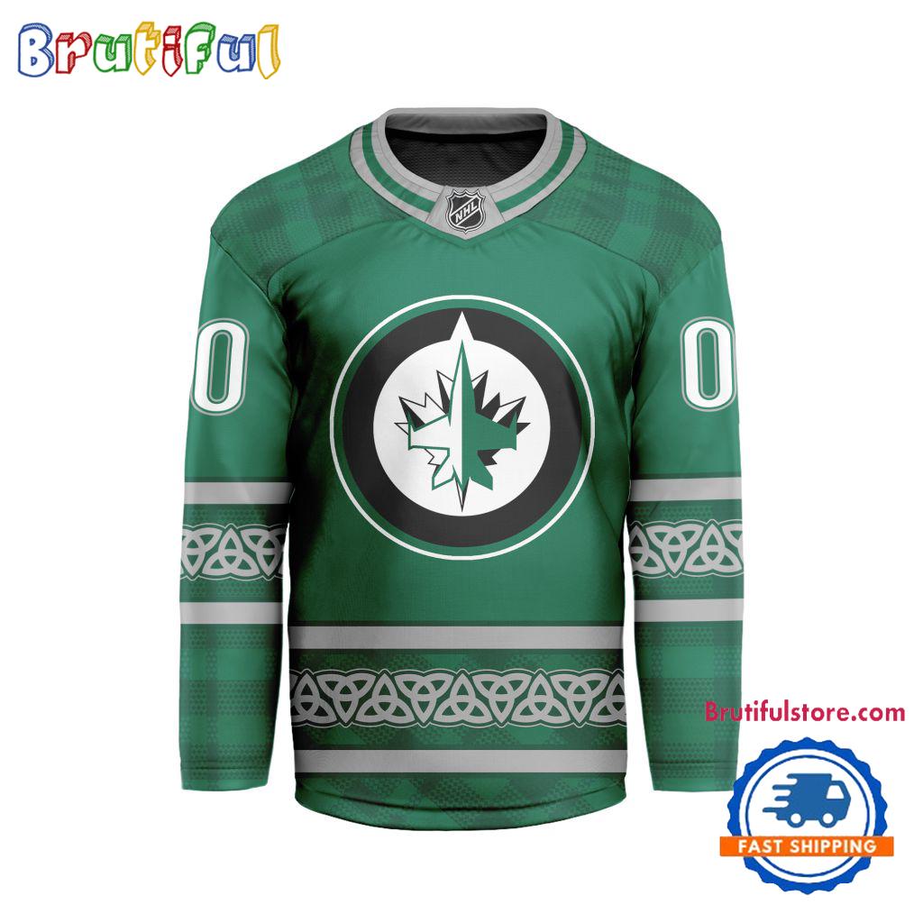 NHL Winnipeg Jets For St.Patrick's Day Limited New Hockey Jersey