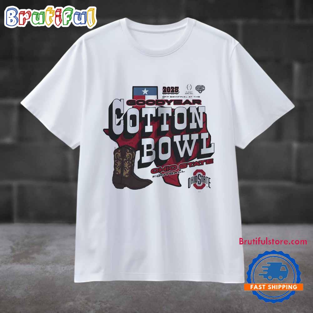 Ohio State Buckeyes 2025 CFP Goodyear Cotton Bowl T Shirt