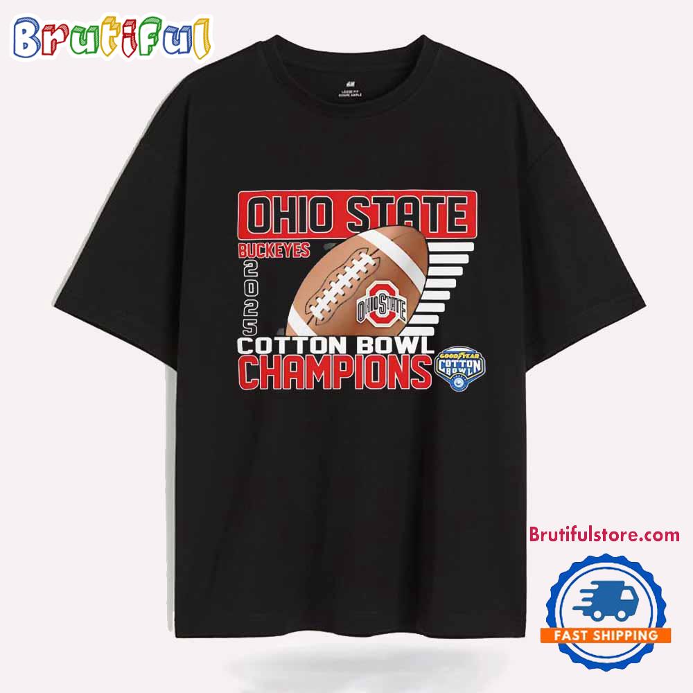Ohio State Buckeyes 2025 Cotton Bowl Champions Bound T Shirt