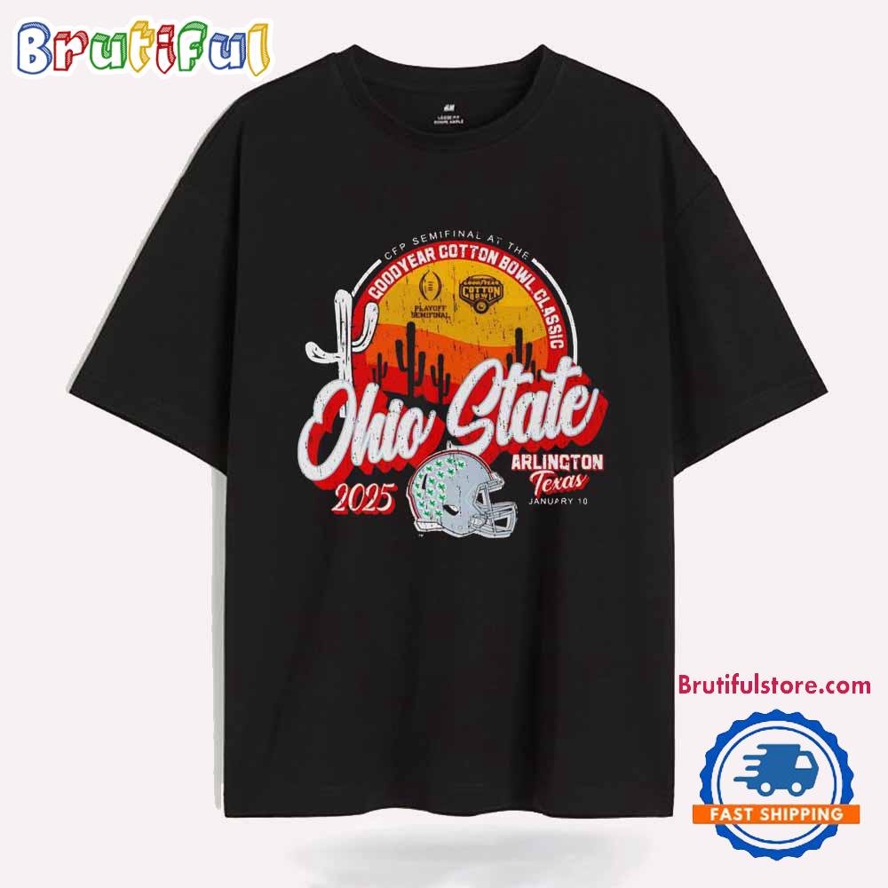 Ohio State Buckeyes CFP 2025 Cotton Bowl T Shirt