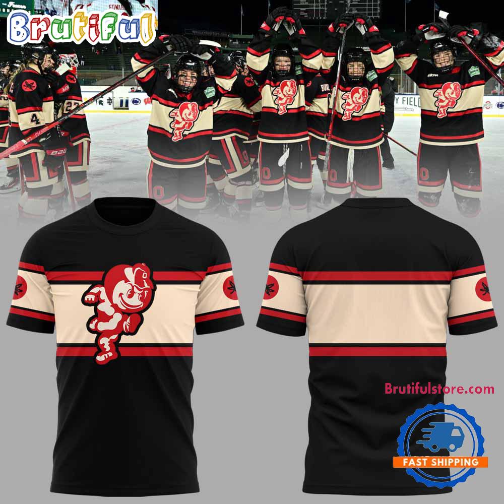 Ohio State Buckeyes Hockey NCAA Limited Frozen Confines 2025 T Shirt