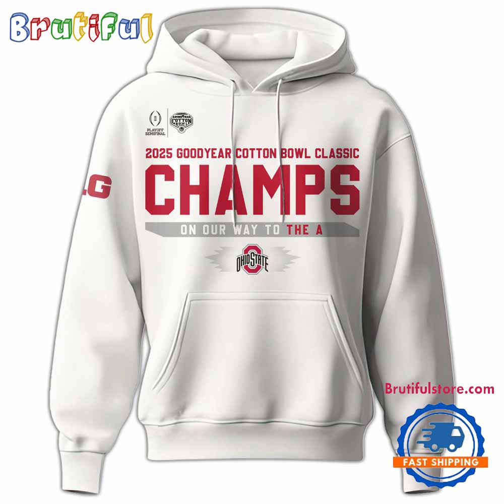 Ohio State Football Cotton Bowl Champions 2025 New Hoodie