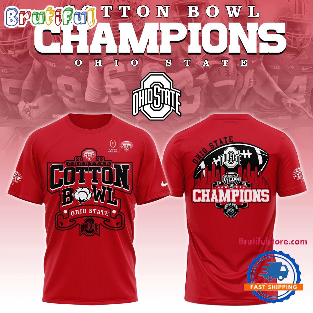 Ohio State Football Cotton Bowl Champions 2025 T Shirt