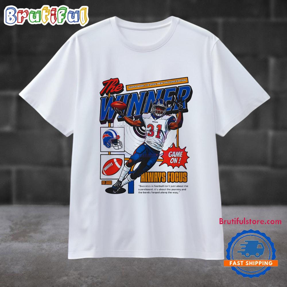 The Winner Super Bowl Lix 2025 New Orleans Edition Football T Shirt