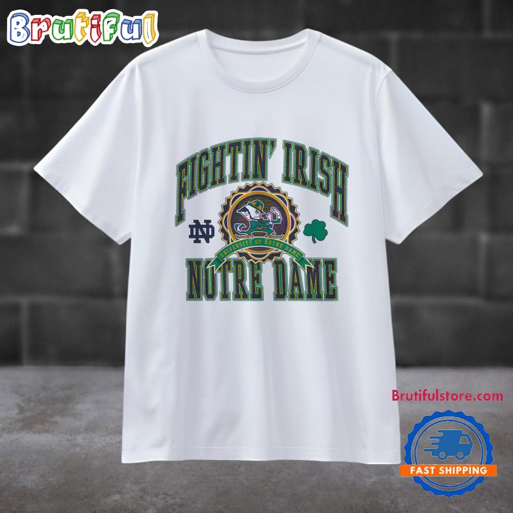 University Of Notre Dame Football Vintage Logo T Shirt