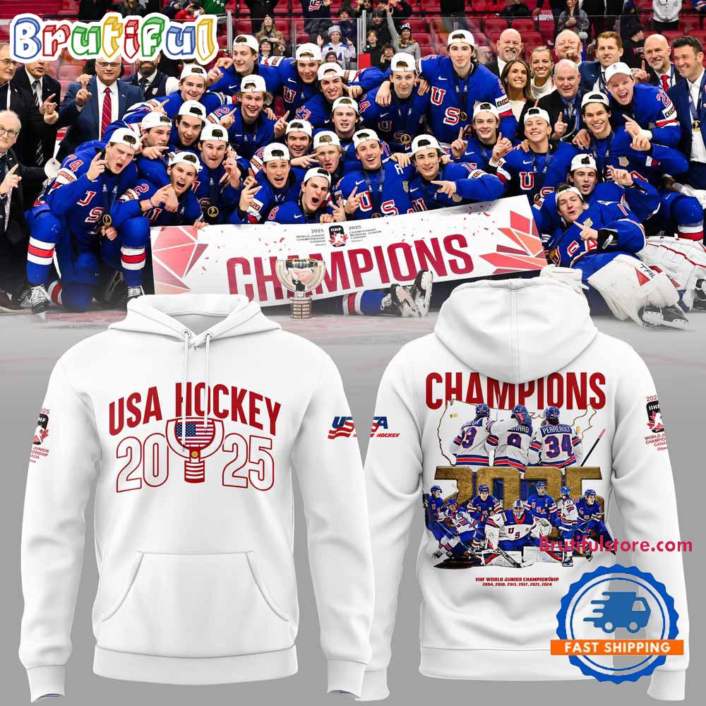 USA Hockey IIHF World Junior Champions 2025 New 3D Shirt
