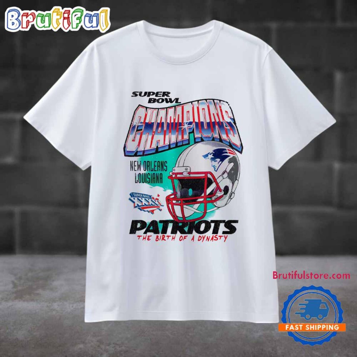 Vintage New England Patriots Super Bowl Champions T Shirt