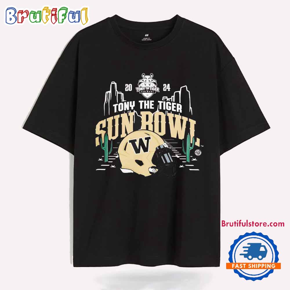 Washington Huskies 2024 Sun Bowl Helmet T Shirt