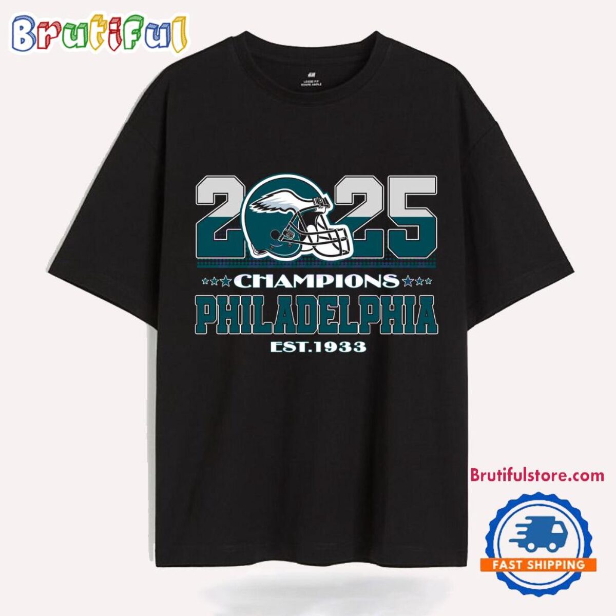 2025 Super Bowl Chapions Philadelphia Eagles Est 1933 T Shirt