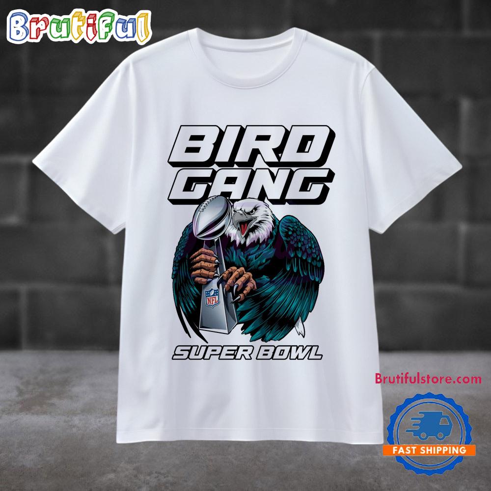 Bird Gang Champions Eagles Super Bowl Trophy T Shirt