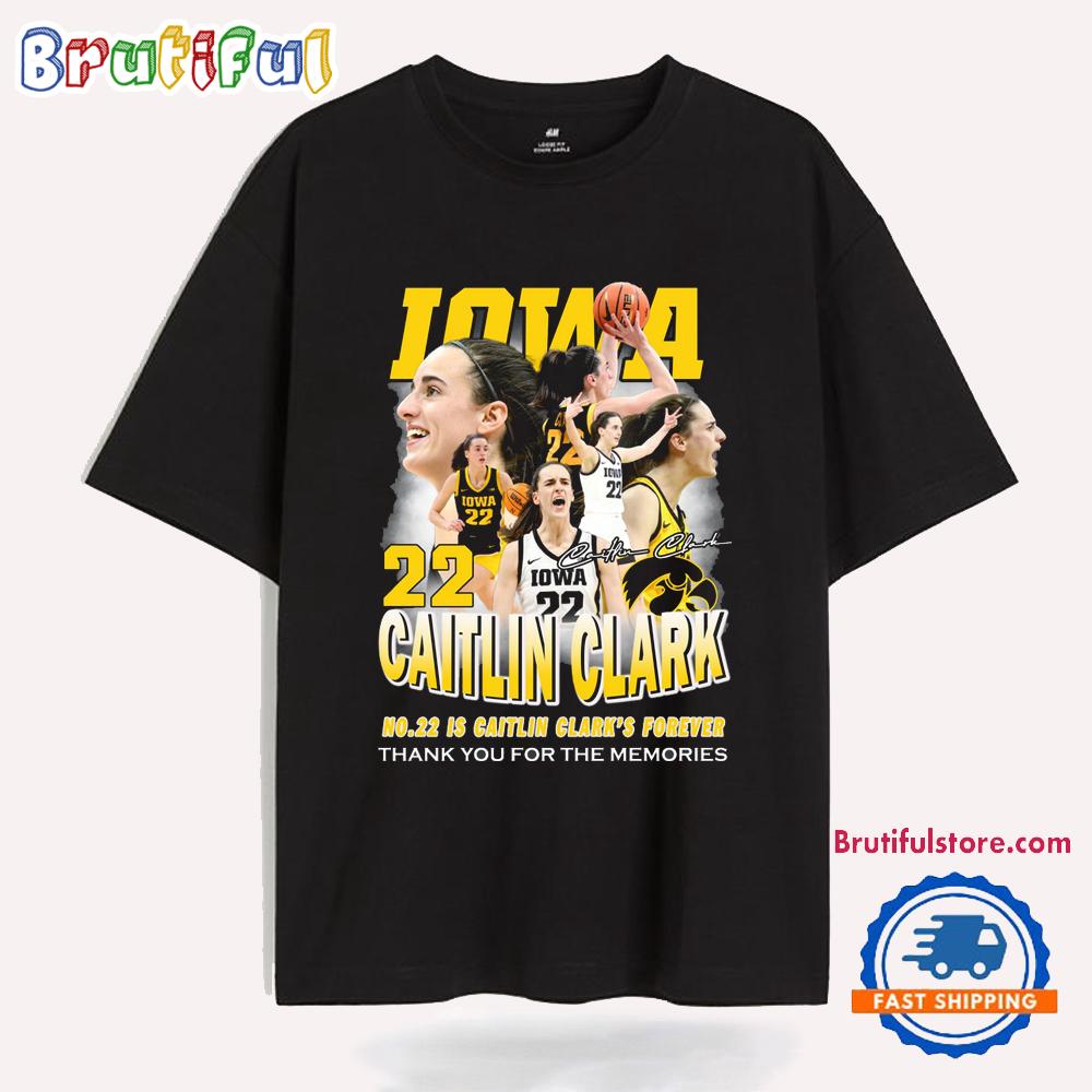 Caitlin Clark 22 Thank You For The Memories 2025 T Shirt