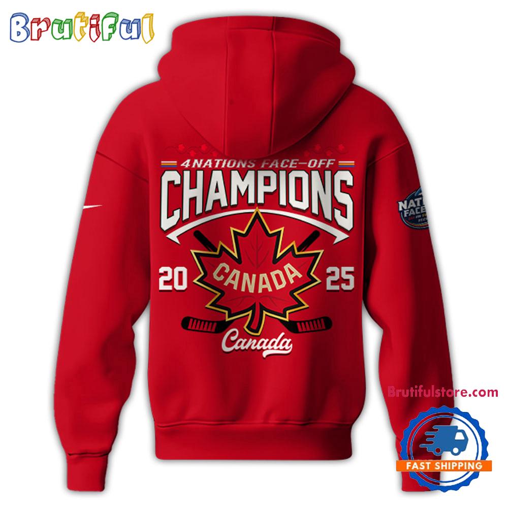 Canada Hockey 2025 4 Nations Face-Off Champions New Hoodie Shirt