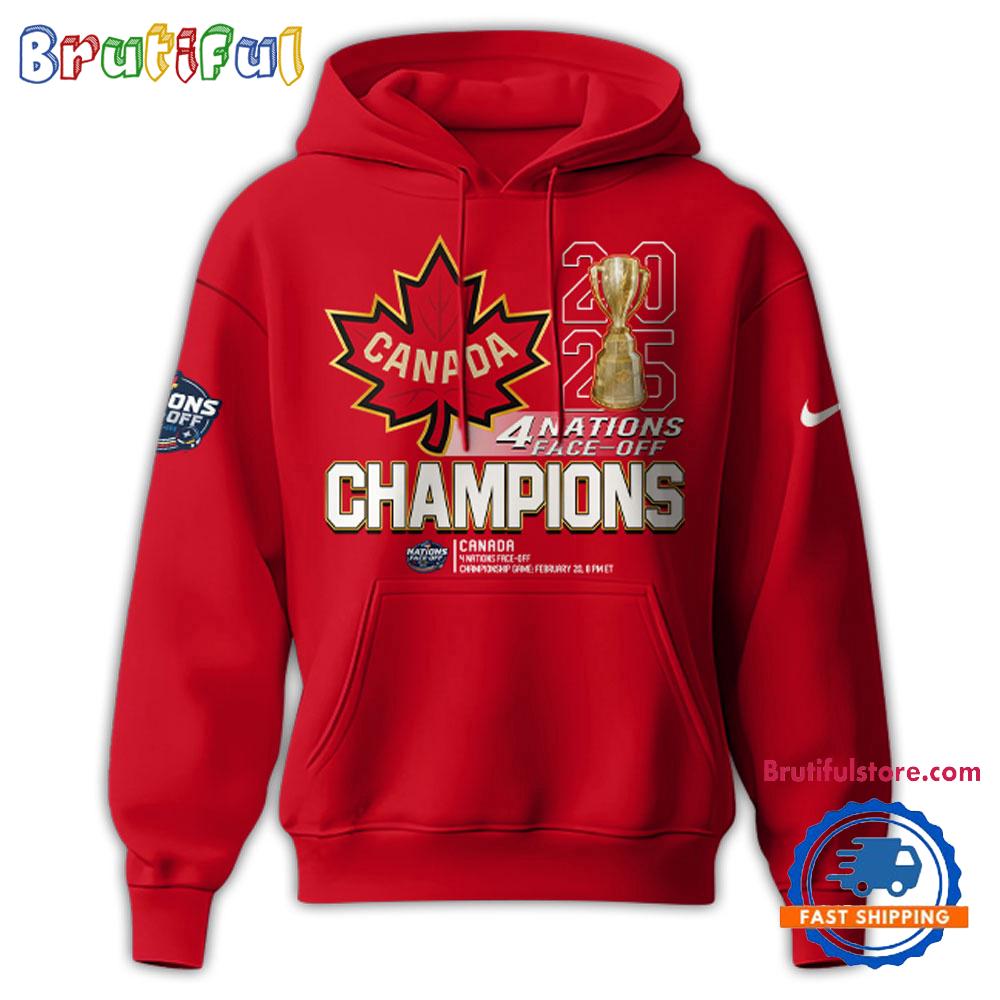 Canada Hockey 2025 4 Nations Face-Off Champions New Hoodie Shirt