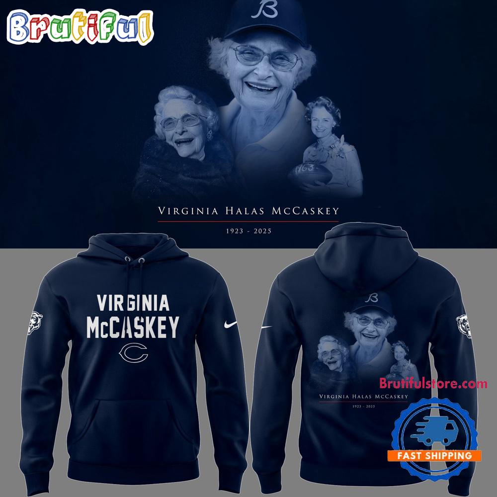 Chicago Bears NFL 2025 R.I.P Virginia Halas McCaskey 3D Shirt