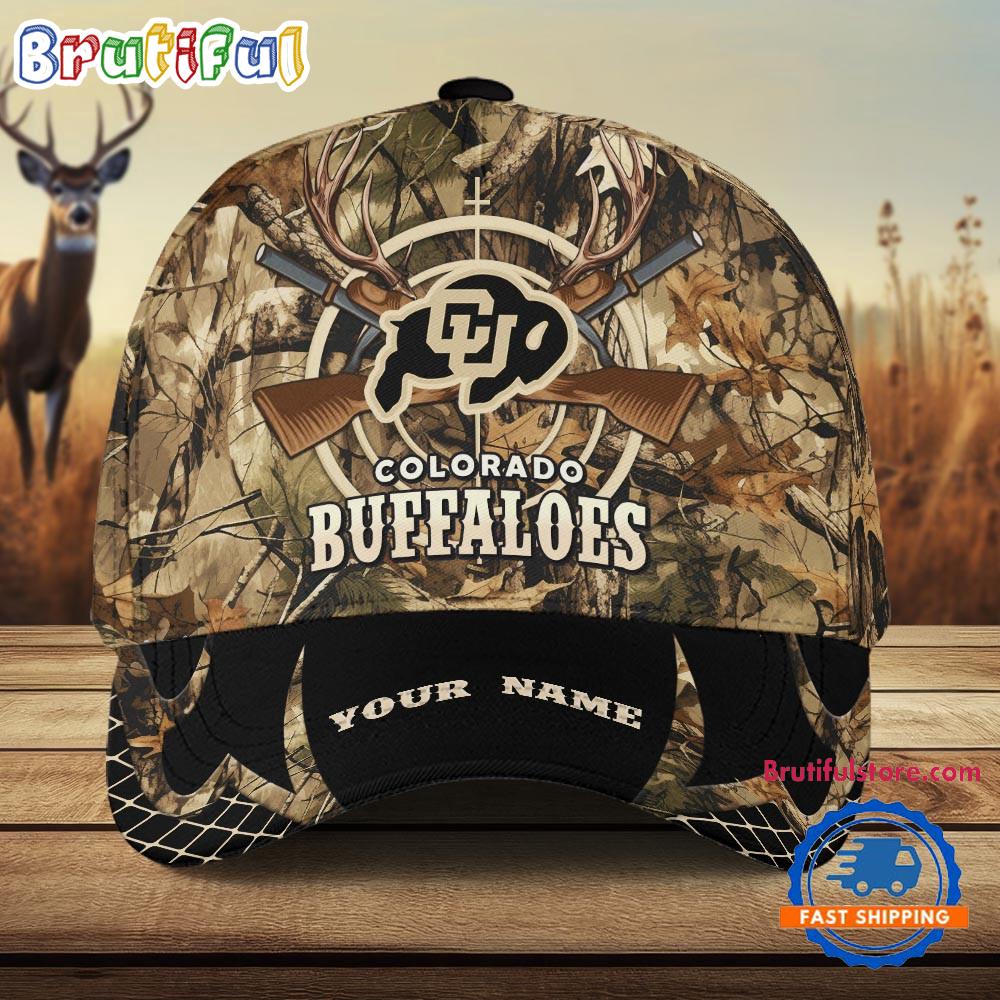Colorado Buffaloes Camo Hunting Cap, Sport Team Camo Hunting Hats