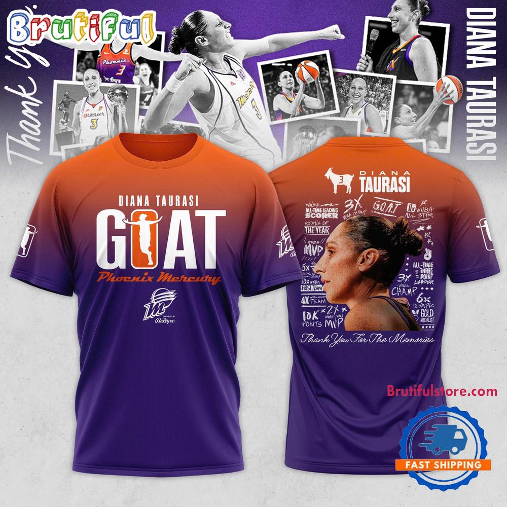 Diana Taurasi Phoenix Mercury Basketball GOAT T Shirt
