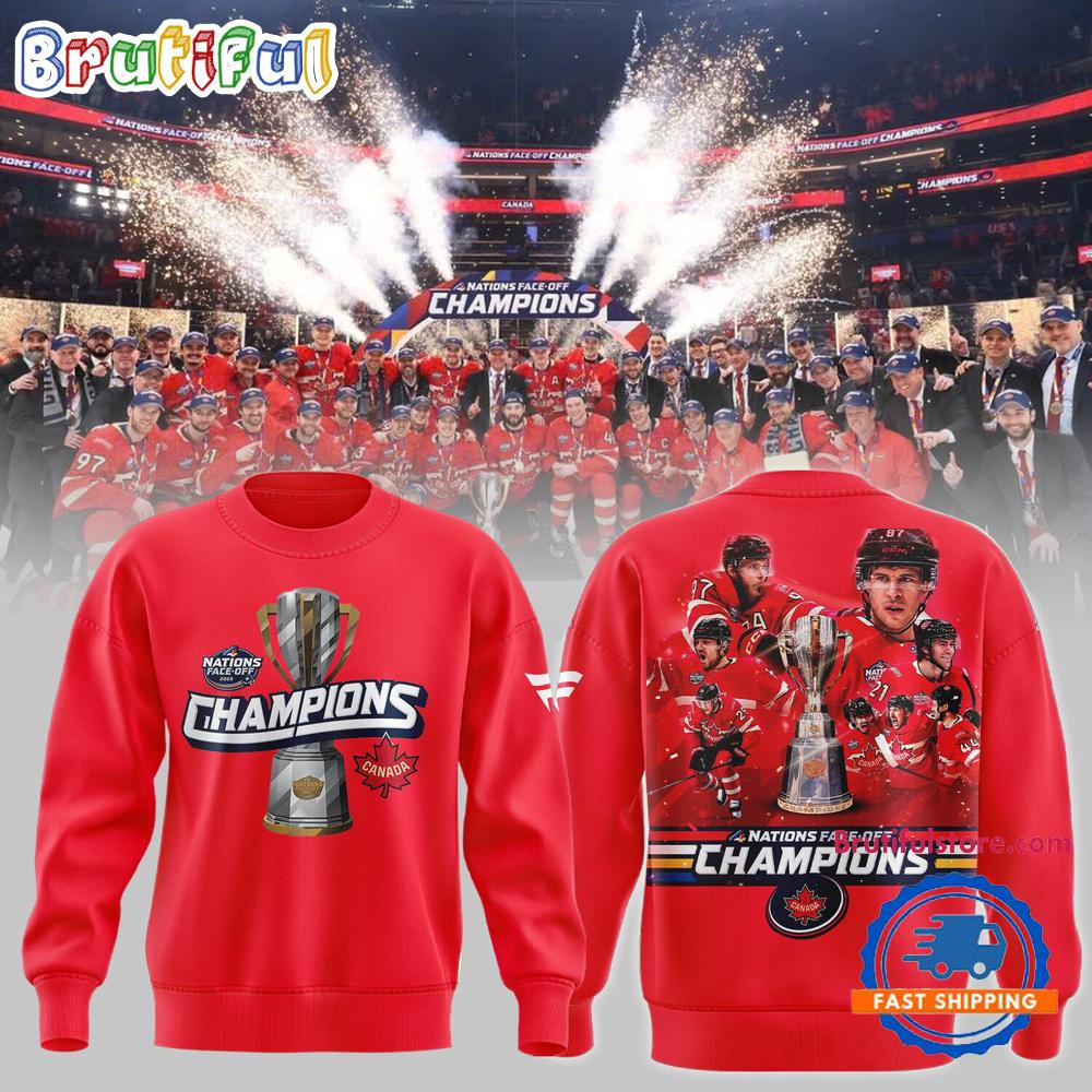 FACE-OFF CHAMPIONS 2025 Canada Team Hockey Limited Winner Sweatshirt