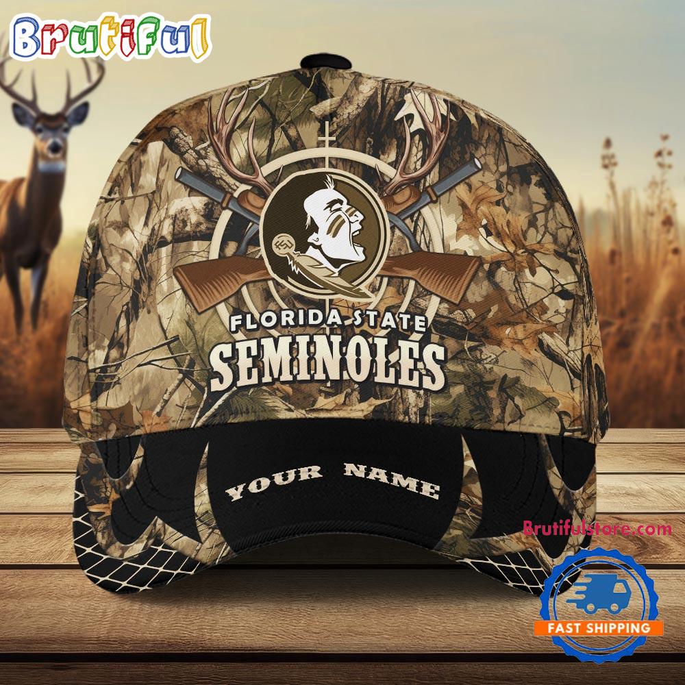 Florida State Seminoles Camo Hunting Cap, Sport Team Camo Hunting Hats