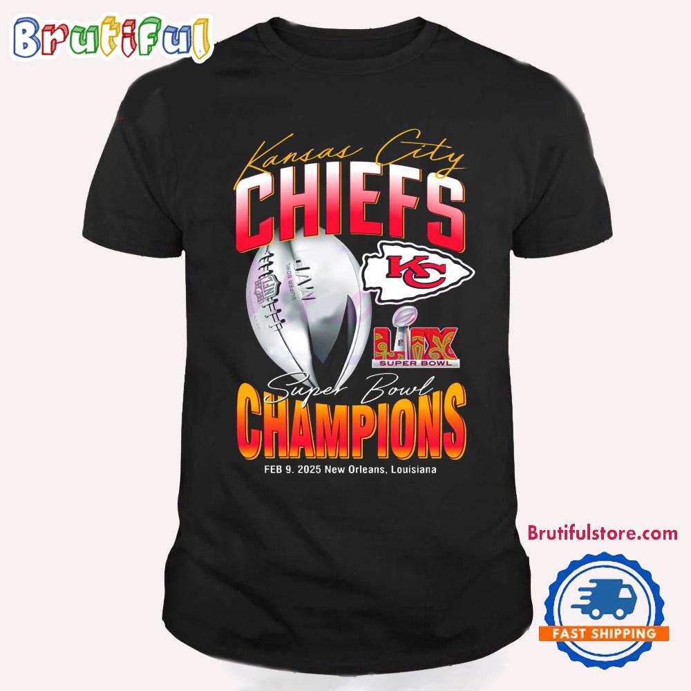 Kansas City Chiefs Lix Super Bowl Champions New Orleans T Shirt