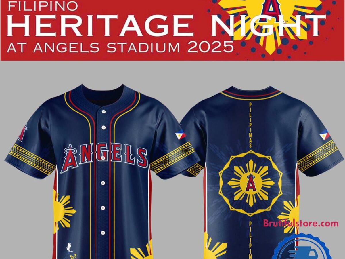 Los Angeles Angels Filipino Heritage Night Baseball Jersey