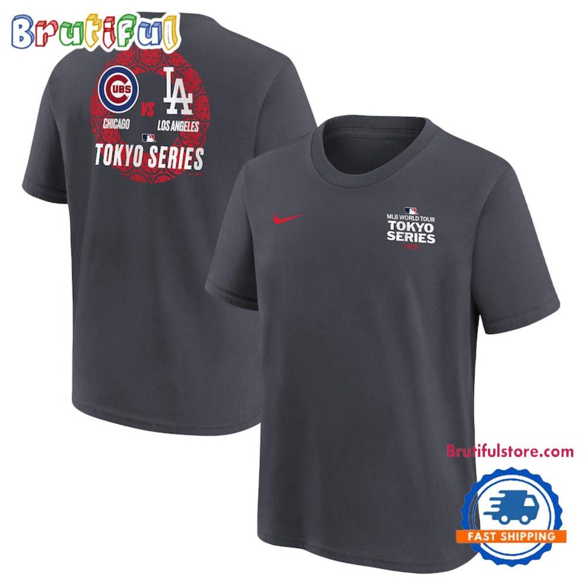 応援グッズ GR8 MLB TOKYO SERIES DODGERS T-shirts M Los Angeles Dodgers 2025 MLB World Tour Tokyo Series