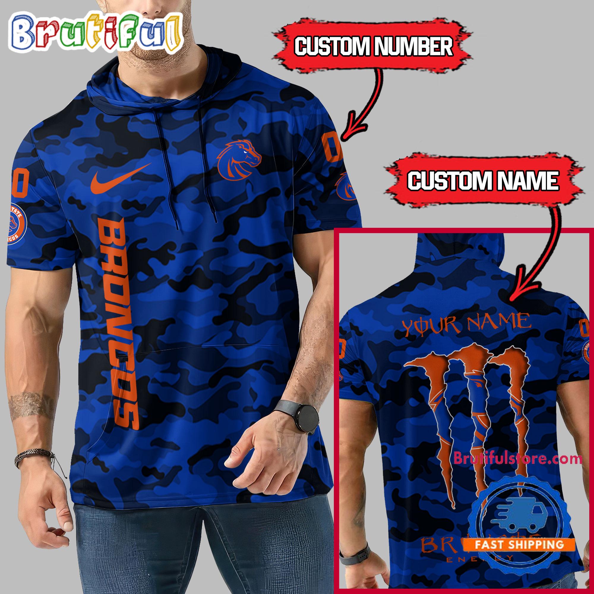 NCAA Boise State Broncos Special Camo Sleeveless Hoodie Design