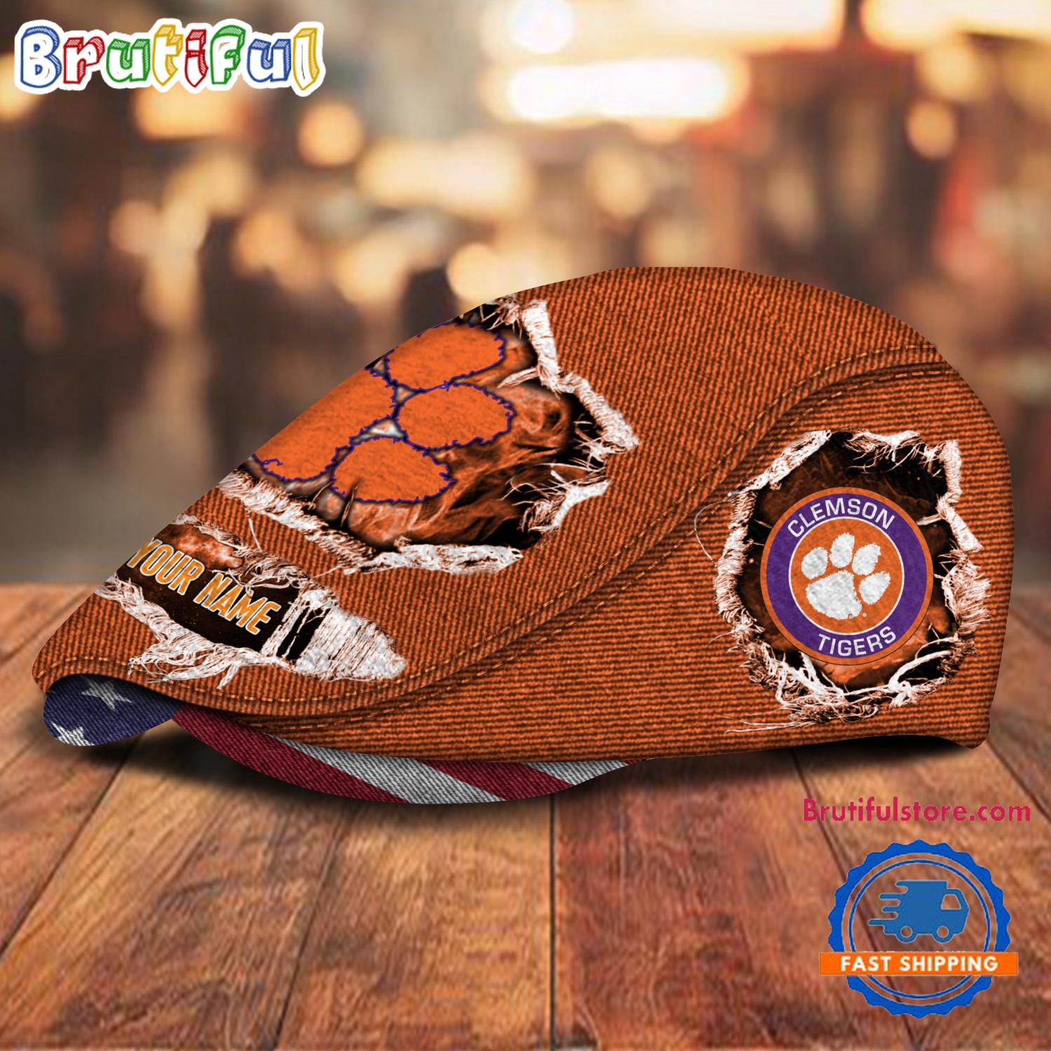 NCAA Clemson Tigers Sport Team Design Jeff Cap