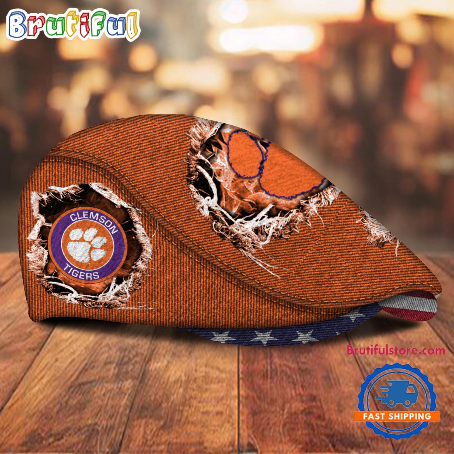 NCAA Clemson Tigers Sport Team Design Jeff Cap