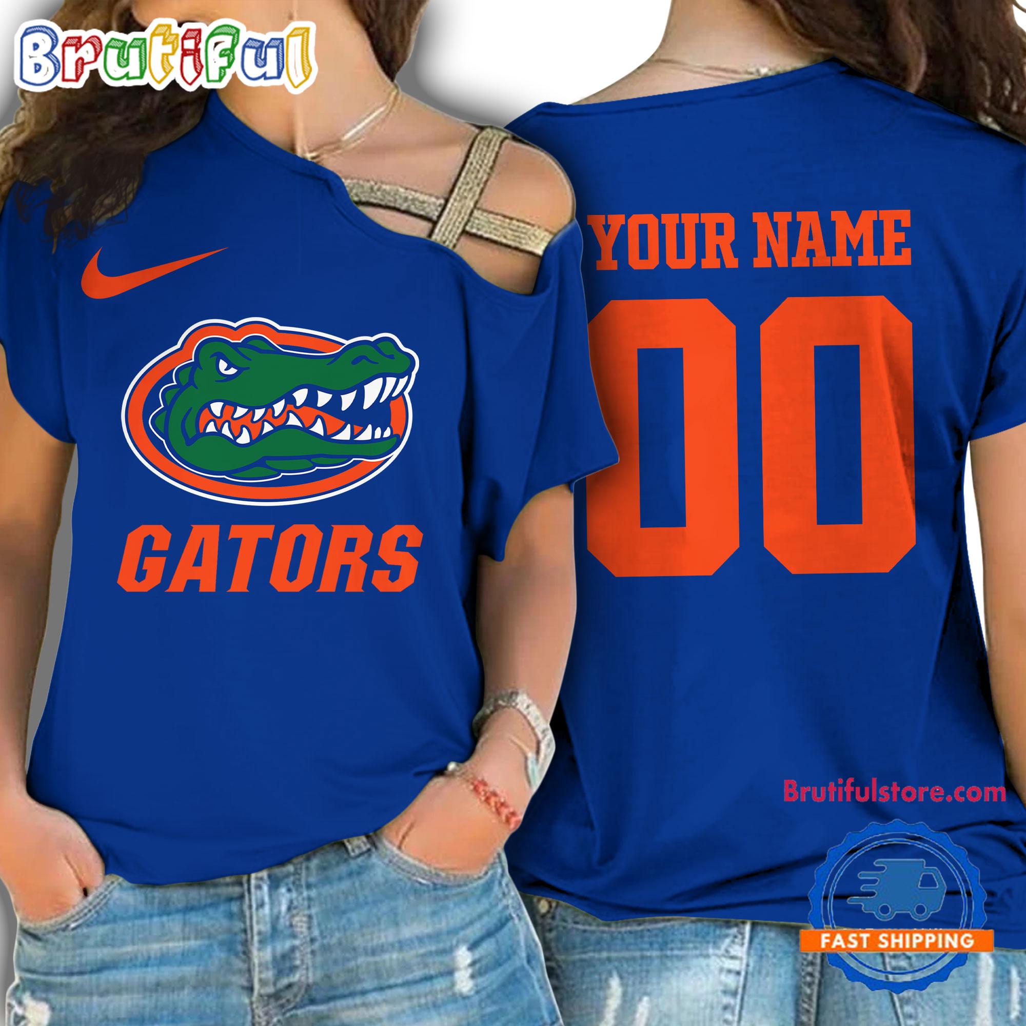 NCAA Florida Gators Special Sport Team Custom Women's One Shoulder Shirt