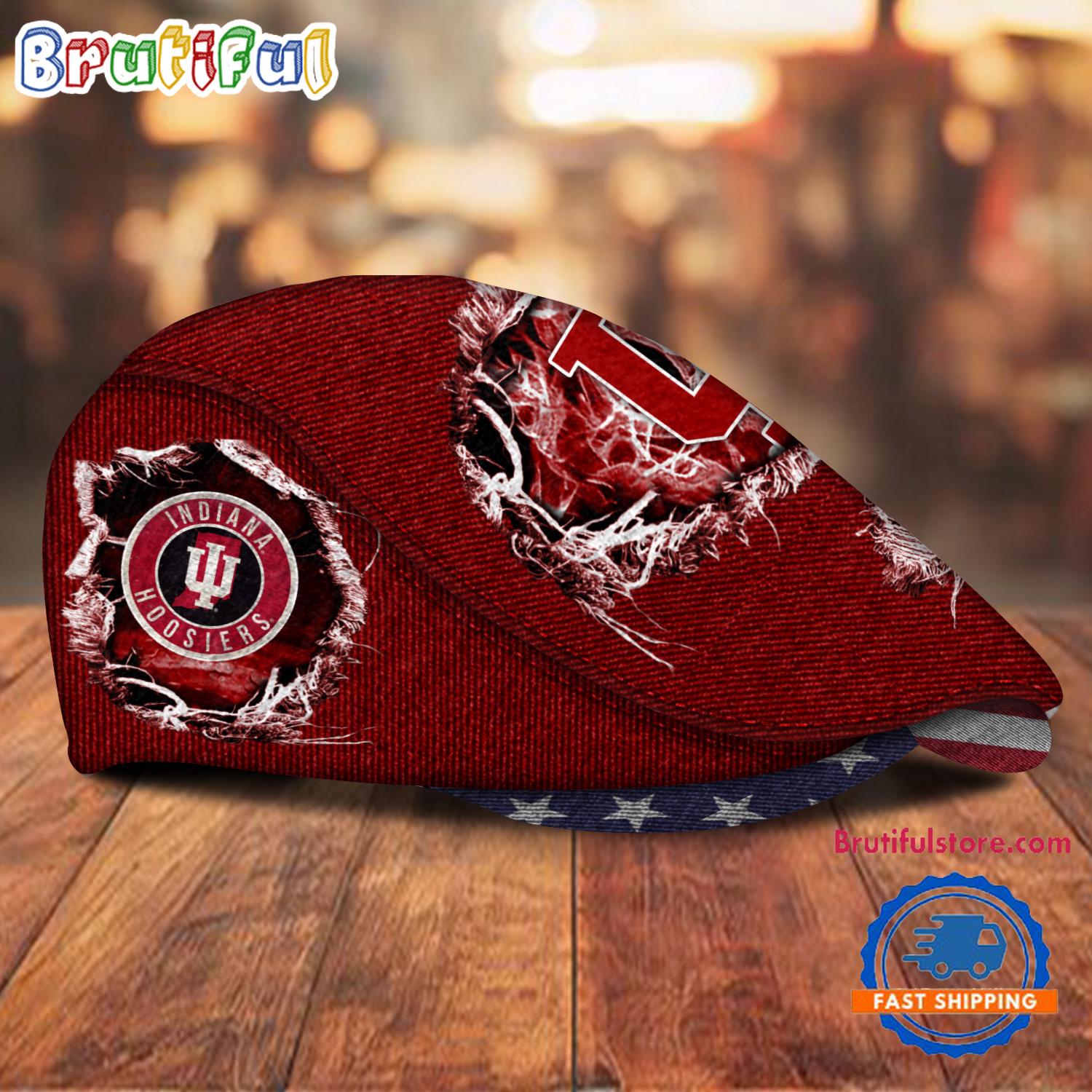 NCAA Indiana Hoosiers Sport Team Design Jeff Cap
