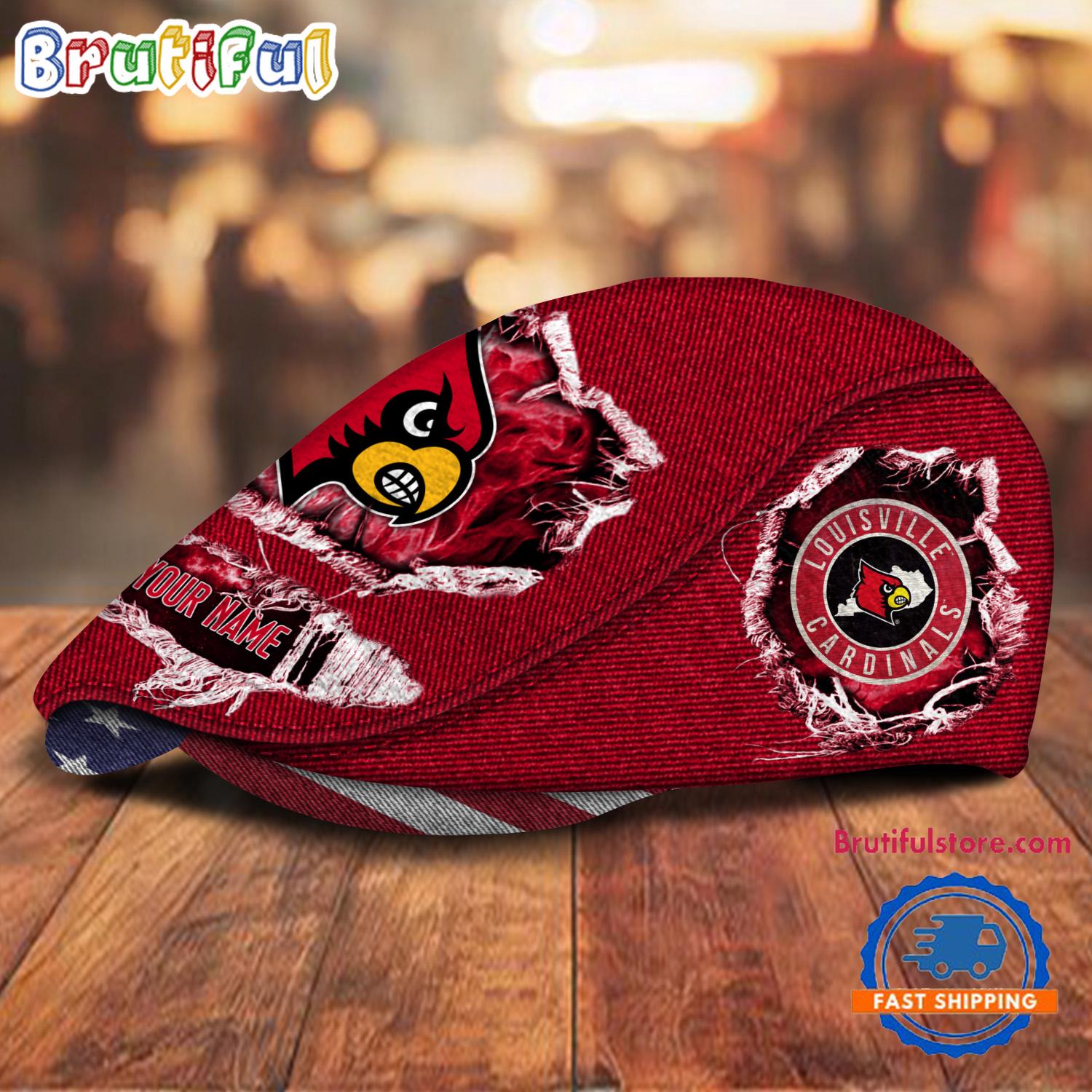 NCAA Louisville Cardinals Sport Team Design Jeff Cap