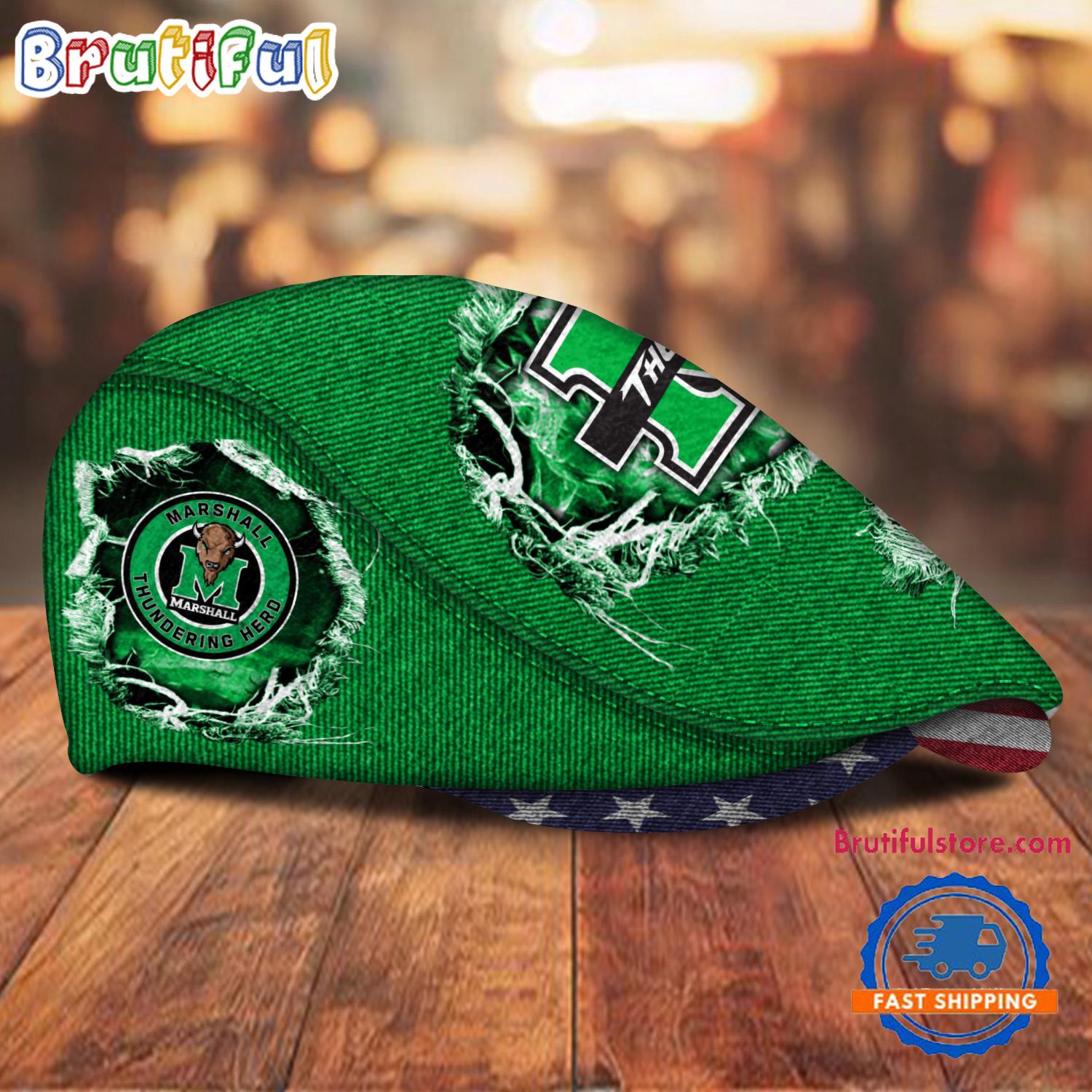 NCAA Marshall Thundering Herd Sport Team Design Jeff Cap